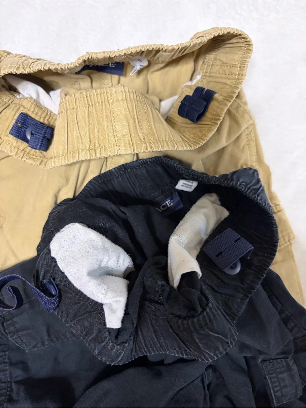 Place Kids Cargo Shorts - Black and Tan